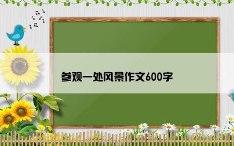 参观一处风景作文600字