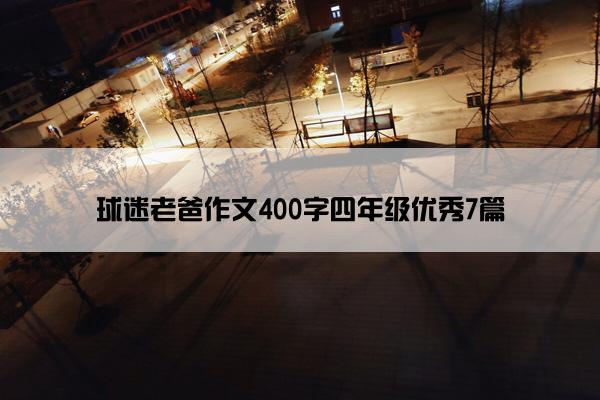 球迷老爸作文400字四年级优秀7篇