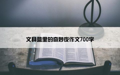 文具盒里的奇妙夜作文700字