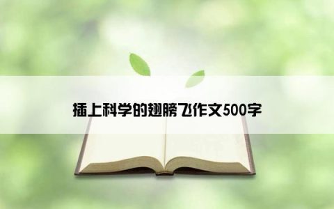 插上科学的翅膀飞作文500字