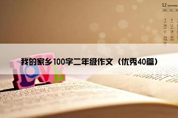 我的家乡100字二年级作文（优秀40篇）