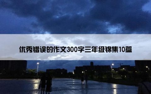 优秀错误的作文300字三年级锦集10篇