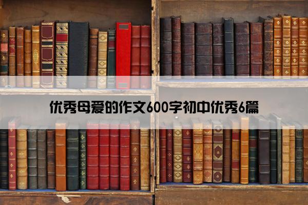 优秀母爱的作文600字初中优秀6篇