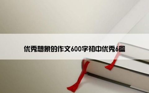 优秀想象的作文600字初中优秀6篇