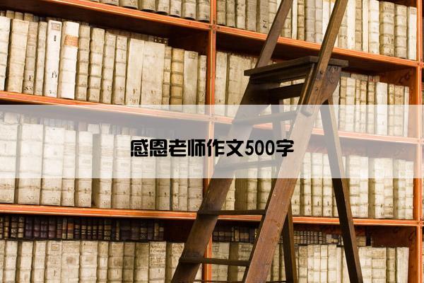 感恩老师作文500字