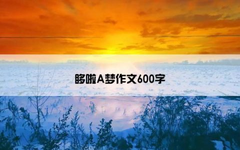 哆啦A梦作文600字