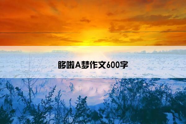 哆啦A梦作文600字