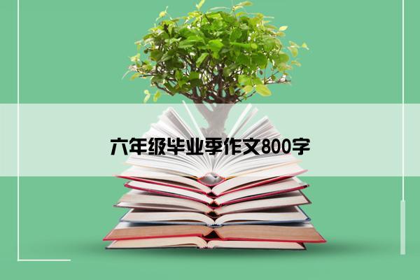 六年级毕业季作文800字