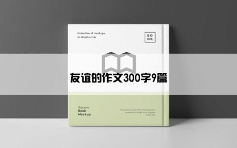 友谊的作文300字9篇