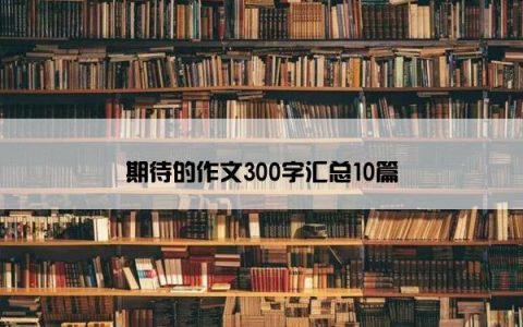 期待的作文300字汇总10篇