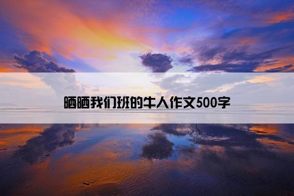 晒晒我们班的牛人作文500字