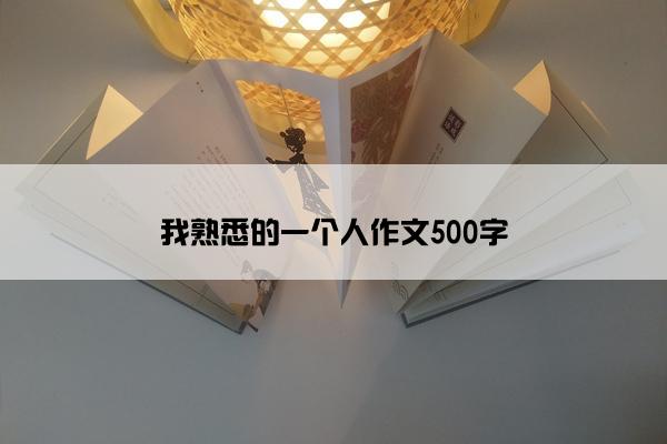 我熟悉的一个人作文500字