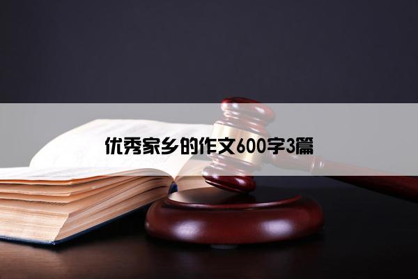 优秀家乡的作文600字3篇