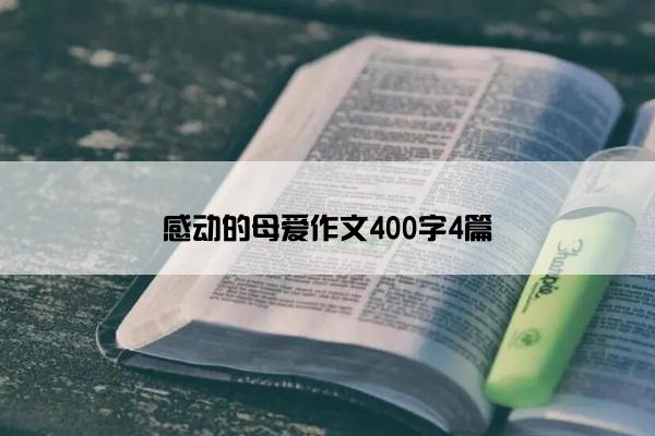 感动的母爱作文400字4篇