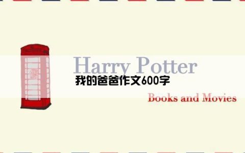 我的爸爸作文600字
