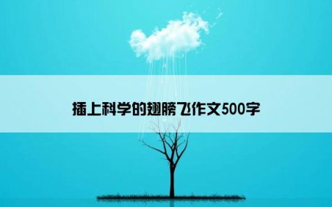 插上科学的翅膀飞作文500字