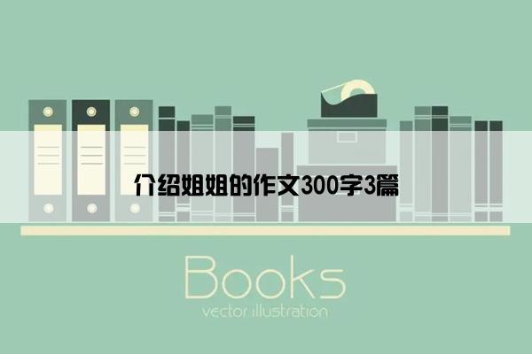 介绍姐姐的作文300字3篇