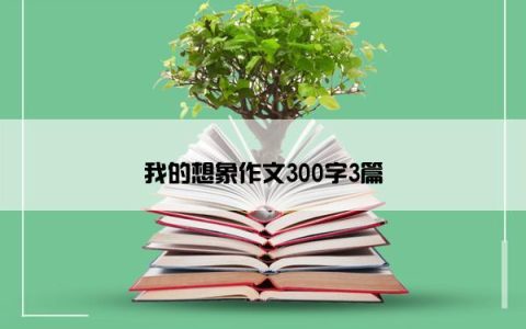 我的想象作文300字3篇