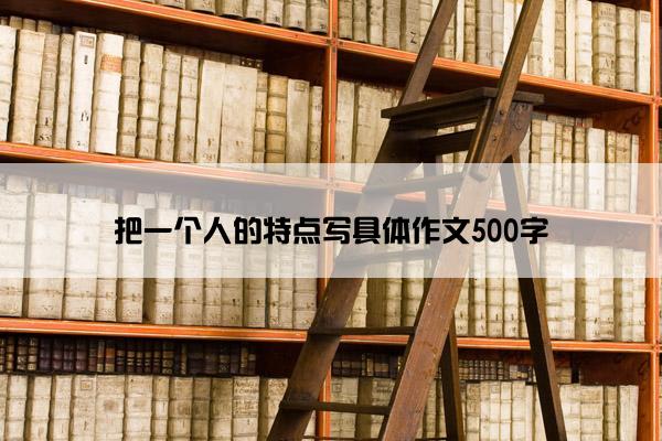 把一个人的特点写具体作文500字