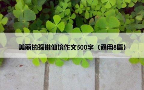 美丽的瑶琳仙境作文500字（通用8篇）