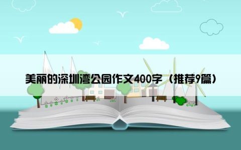 美丽的深圳湾公园作文400字（推荐9篇）