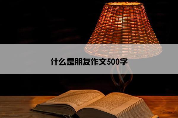 什么是朋友作文500字