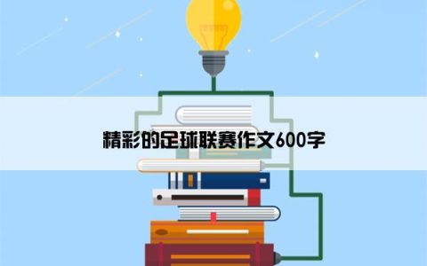 精彩的足球联赛作文600字