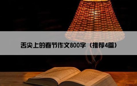 舌尖上的春节作文800字（推荐4篇）