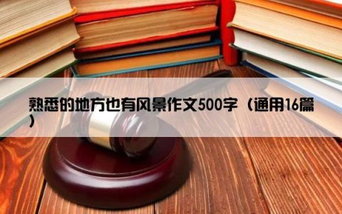熟悉的地方也有风景作文500字（通用16篇）
