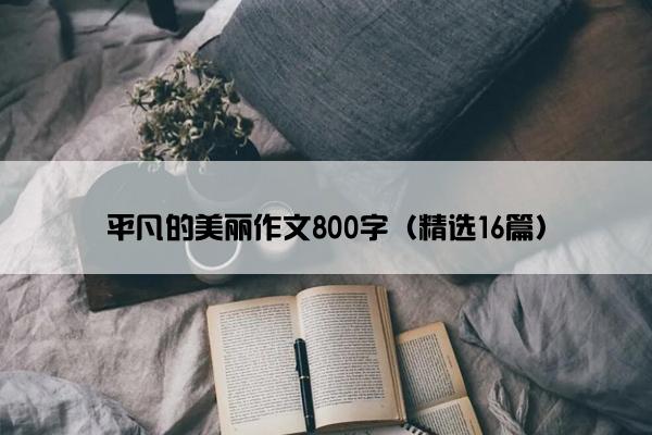 平凡的美丽作文800字（精选16篇）