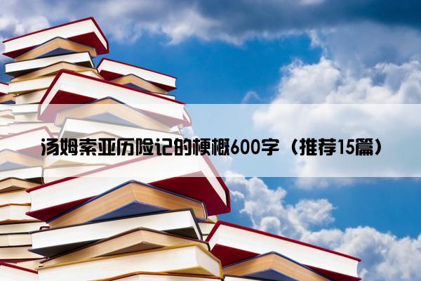 汤姆索亚历险记的梗概600字（推荐15篇）