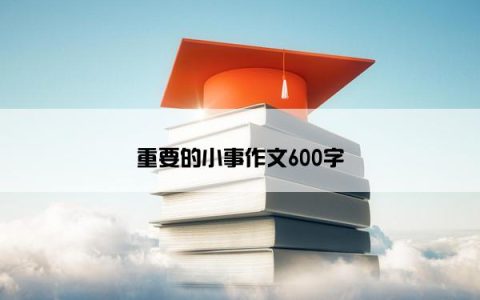 重要的小事作文600字