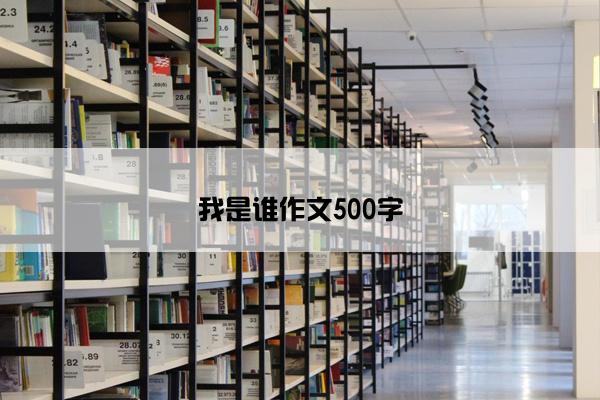 我是谁作文500字