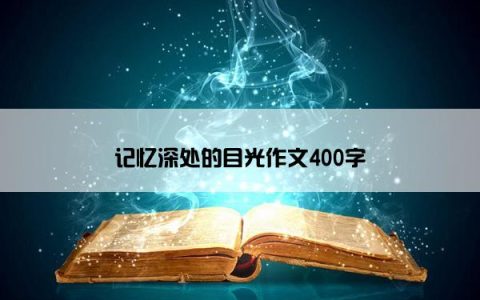 记忆深处的目光作文400字