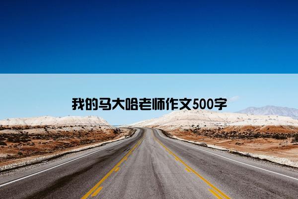 我的马大哈老师作文500字