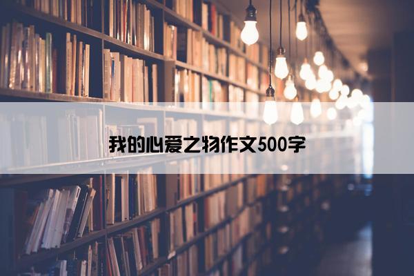 我的心爱之物作文500字