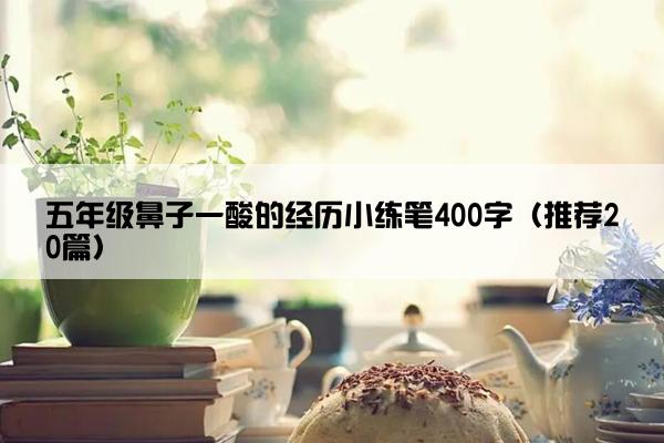 五年级鼻子一酸的经历小练笔400字（推荐20篇）