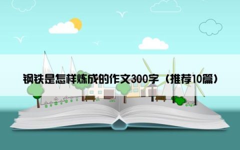 钢铁是怎样炼成的作文300字（推荐10篇）