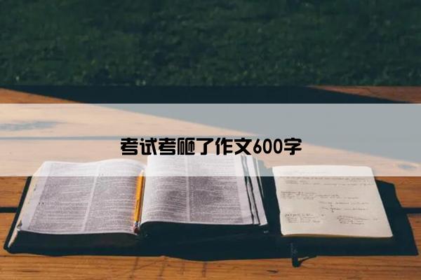 考试考砸了作文600字