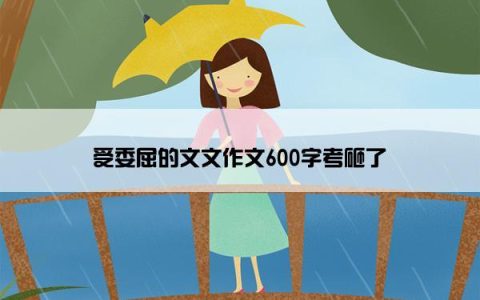 受委屈的文文作文600字考砸了