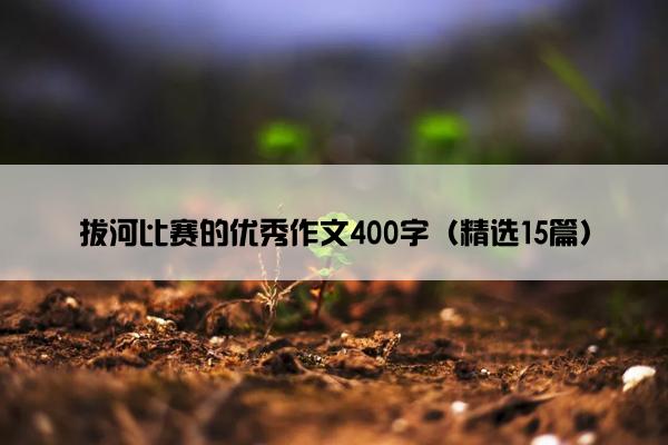 拔河比赛的优秀作文400字（精选15篇）