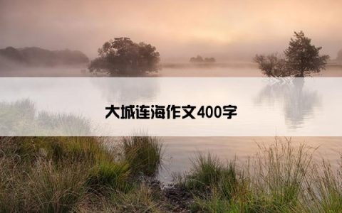 大城连海作文400字