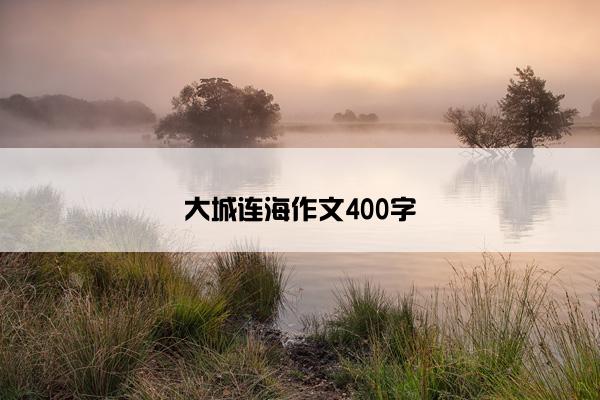 大城连海作文400字