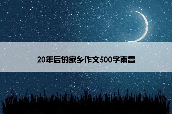 20年后的家乡作文500字南昌