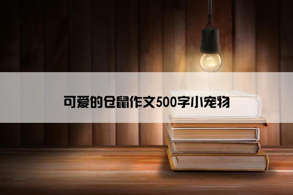 可爱的仓鼠作文500字小宠物