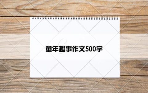 童年趣事作文500字