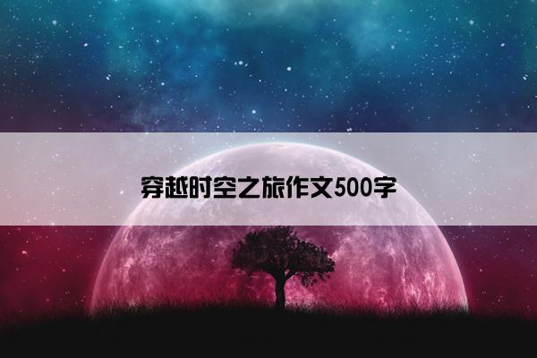 穿越时空之旅作文500字