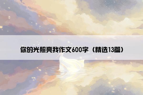 你的光照亮我作文600字（精选13篇）