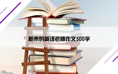 新来的英语老师作文500字