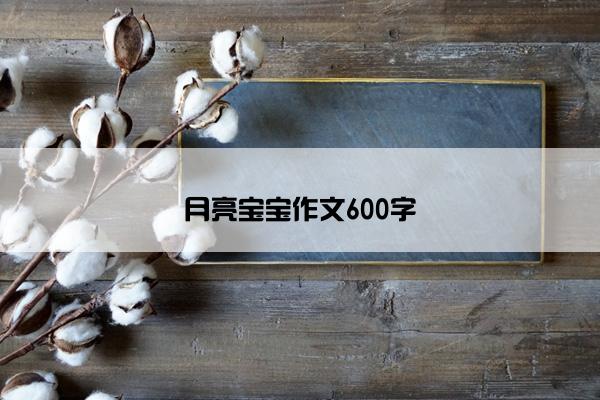 月亮宝宝作文600字